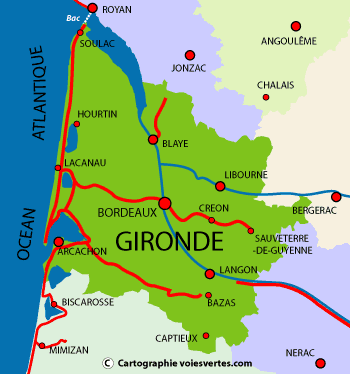 piste cyclable sud gironde